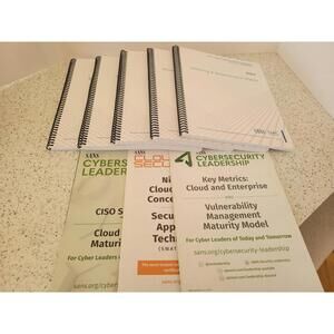 LDR512 Security Leadership For Managers Joe Sullivan Frank Kim SANS 5 Spiral Set